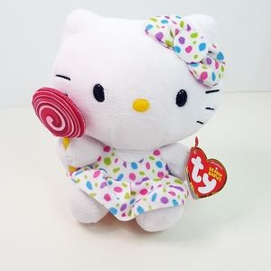 Vtg Auth Hello Kitty🍭Ty Beanie Babies Collection💗Sanrio Plush Stuffed Toy